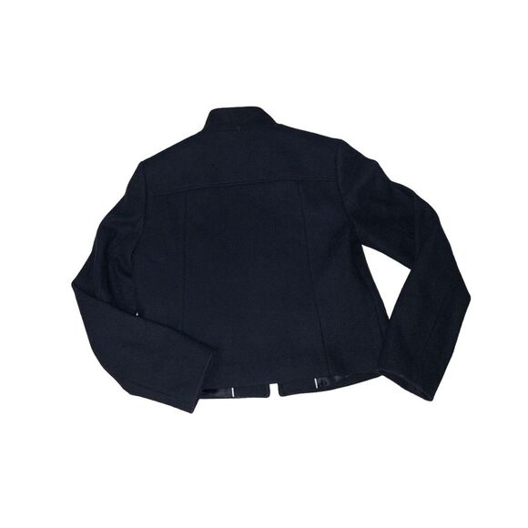 Banana Republic MarioBellucci WoolZip FrontNAVY Lined Jacket CoatWOMENS PETITE 2 - Picture 10 of 12